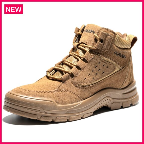 Steel Toe Work Boots Slip Resistant Puncture Proof Waterproof Safety Shoes